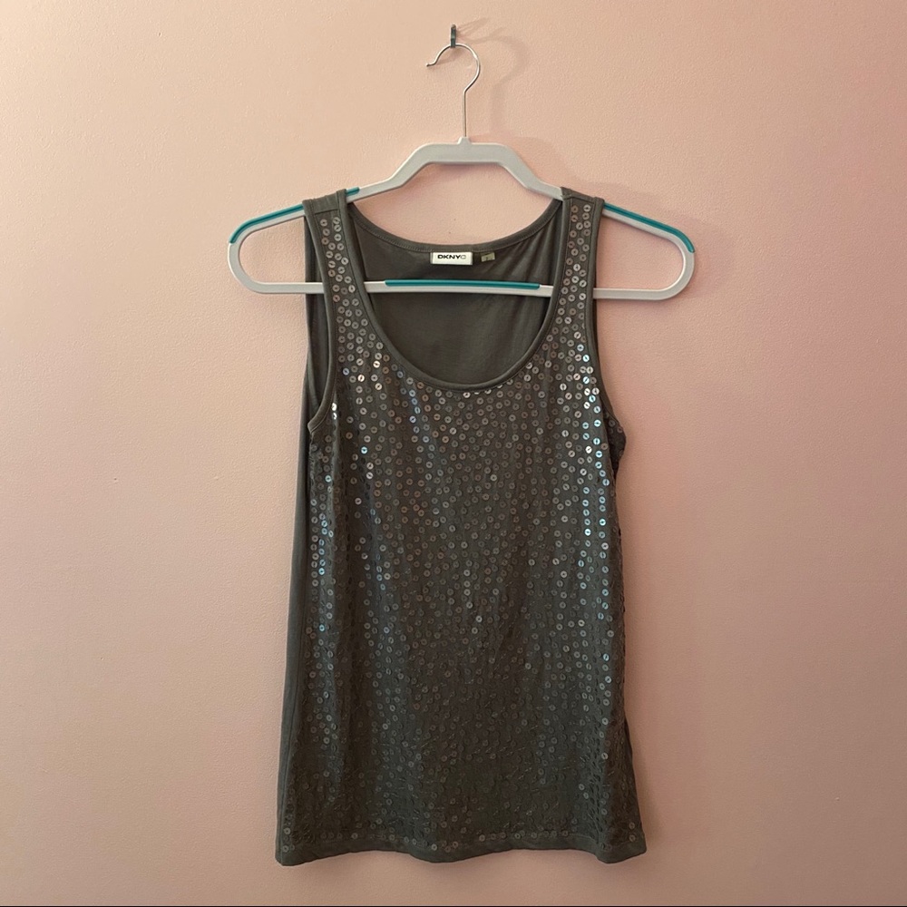 DKNY sequin tank top - Picture 1 of 4